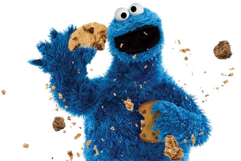 What colour is Cookie Monster's fur? 